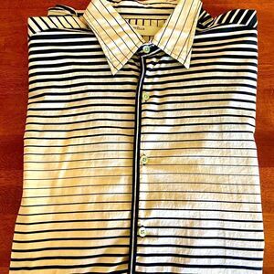 VTG Rare Perry Ellis Men’s XL Black  & White Shirt